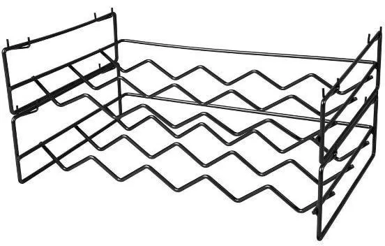 Bastian Wine rack Bacchus 2 pieces Black lacquer Metal